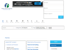 Tablet Screenshot of opensourcetesting.org